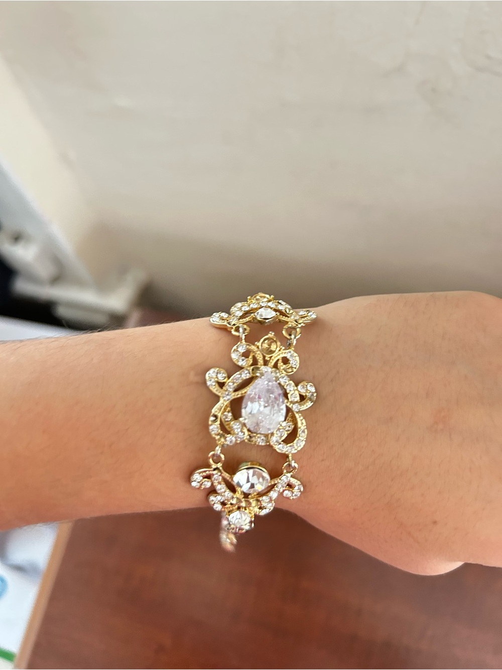 Gold-Tone Crystal Statement Bracelet - Women's Jewelry